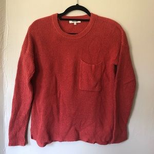 Madewell red sweater, size XS